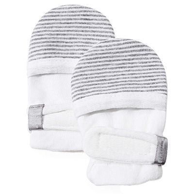 HAPIU Baby No Scratch Mittens,Newborn Baby Mittens,Gray Stripe,0-3 Months
