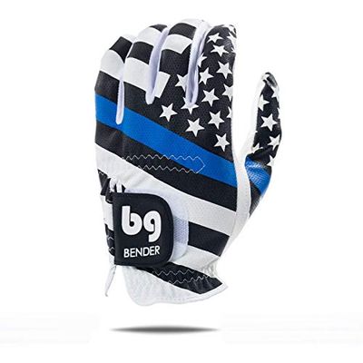 Bender Gloves - Men's Golf Glove, Durable Mesh Material, Unique Golf Gloves Men Right Handed Golfer (Wear On Left)