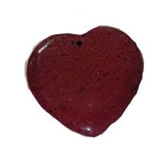 Bead, Big Bold Jasper Gemstone 1.75" Heart Pendant x1pc