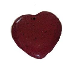 Bead, Big Bold Jasper Gemstone 1.75" Heart Pendant x1pc