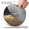 Yes4All Soft Weighted Toning Ball Knurl 10lb - Gray view 3