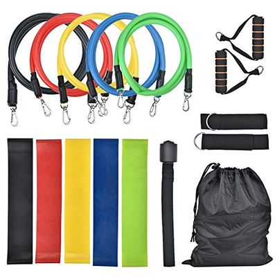 16Pcs Resistance Bands Set with Exercise Bands