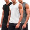 COOFANDY Workout Tank Tops for Men Gym 3 Pack V Neck Sleeveless Training Tshirts Summer Tank Top view 1