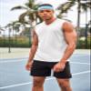 COOFANDY Workout Tank Tops for Men Gym 3 Pack V Neck Sleeveless Training Tshirts Summer Tank Top view 3