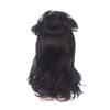 XZEN Men's 70/80s Wig Costume Wig Long Curly Black Rocker Wig Music Festival-Carnival Wig (style 1) view 3