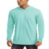 Fishing Shirts for Men Rash Guards Athletic Shirts UPF 50+ Sun Protection Long Sleeve Workout Shirts Quick Dry Running T-Shirt Lake Blue view 1