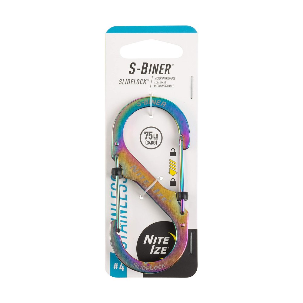 NITEIZE S-biner Slide Lock #4 Spectrum