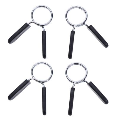 BESPORTBLE Spring Clip Collars, 4 Pcs 30mm Dumbbell Barbell Clamps - Spring Collar Clip for Gym Weight Lifting Yoga Training