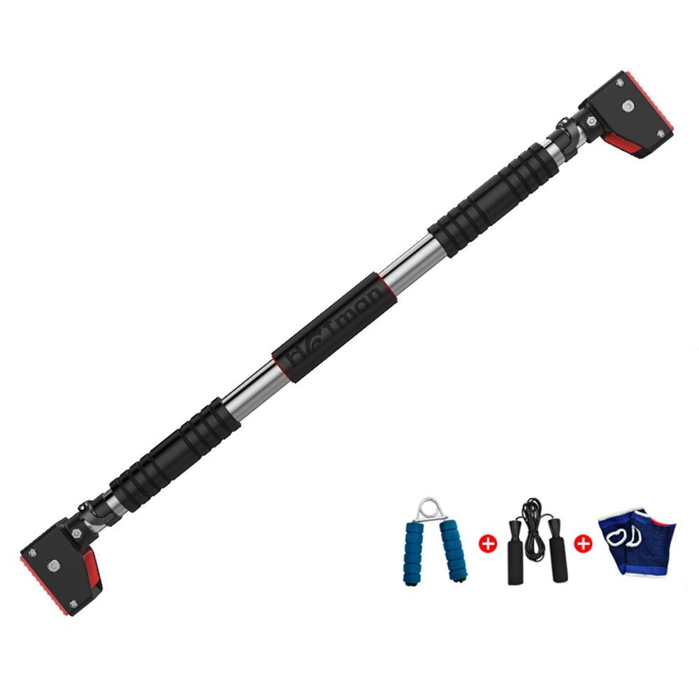 Pull Up Bars HUAHUA Telescopic (72-140) Horizontal Bar, Fitness Chin Bar, Home Fitness Equipment with Double Safety Lock, No Punching, Safety Load 200kg (Size : 110-140cm)