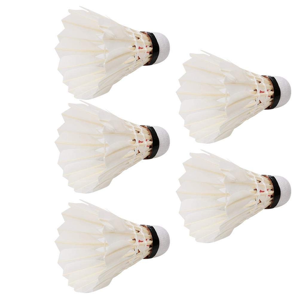 Aramox Badminton Ball, 5PCS Badminton Balls Shuttlecocks for Outdoor Indoor Training