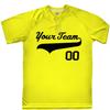 Custom Baseball Jersey 2 Button Solid Color with Logo| Optic Yellow | Youth Sm view 2
