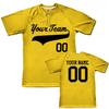Custom Baseball Jersey 2 Button Solid Color with Logo| Gold | Youth Small view 1