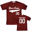 Custom Baseball Jersey 2 Button Solid Color with Logo| Maroon | Youth Small view 1