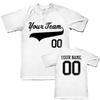 Custom Baseball Jersey 2 Button Solid Color with Logo| White | Youth XL view 1