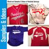 Custom Baseball Jersey 2 Button Solid Color with Logo| Purple | Youth Large view 4
