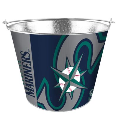 MLB Seattle Mariners Bucket 5 Quart Hype Design, Team Colors, One Size