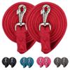 Derby Originals Pair of 7' Flat Soft Grip Cotton Lead Ropes with Removable Snap for Horses and Livestock view 1