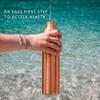 Kosdeg Copper Water Bottle - 34oz Vintage Modern Design - An Ayurvedic Pure Copper Vessel For Drinking- Drink More Water, Lower Your Sugar Intake And Enjoy The Health Benefits Immediately view 2