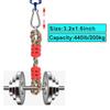 Spring Snap Hook, Lsqurel 304 Stainless Steel Carabiner Steel Clips Keychain Heavy Duty Quick Link for Camping Hiking Traveling (M8 30pcs) view 3