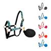Tahoe Tack Patterned Nylon Mini Horse Halters with Padded Noseband and Matching 7 Soft Grip Lead Rope - 6 Month Warranty view 1