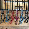 Tahoe Tack Patterned Nylon Adjustable Horse Halters with Padded Noseband and Matching 10 Soft Grip Lead Rope (Full/Average, Paisley and Charcoal) view 4