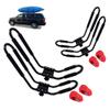 FDB J Cross Bar 2 Pairs = 4 PCS Universal Kayak Canoe Top Mount Carrier Roof Rack Boat SUV Truck Van Car with 4 pcs Tie Down Straps view 1