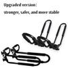 FDB J Cross Bar 2 Pairs = 4 PCS Universal Kayak Canoe Top Mount Carrier Roof Rack Boat SUV Truck Van Car with 4 pcs Tie Down Straps view 3