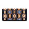 Mayatex 1463-9 Two X Two 38inx34in New Zealand Wool Saddle Blanket Navy, Tan, Blue 38 x 34 view 1