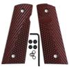 Cool Hand 1911 G10 Grips, Full Size (Government/Commander), Free Screws Included, Magwell Cut, Mag Release, Ambi Safety Cut, New Generation OPS Texture (Cherry) view 3
