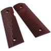 Cool Hand 1911 G10 Grips, Full Size (Government/Commander), Free Screws Included, Magwell Cut, Mag Release, Ambi Safety Cut, New Generation OPS Texture (Cherry) view 4