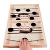 moopok Fast Sling Puck Game - Fast Action Super Foosball Table Desktop Battle Slingshot Wooden Air Hockey Board Game -Guaranteed Fun for Family Game Night or Friends Party view 1