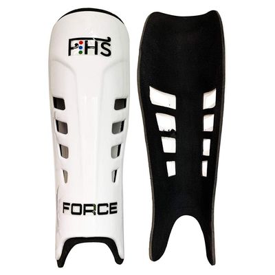 Field Hockey Shin Guards Force with No Straps (Small, Force - White)