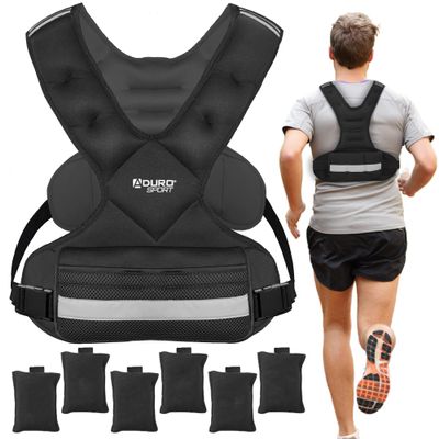 "Aduro Sport Adjustable Weighted Vest Workout Equipment, 20lbs-32lbs Body Weight Vest for Men, Women, Kids"