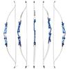 AMEYXGS 66" 68" 70" Archery Takedown Recurve Bow and Arrow Set Aluminum Bow Riser Hunting Shooting Target Practice Competition Longbow Right Hand Bow 12-40 Lbs (36 Lbs, 68" Blue Set) view 3