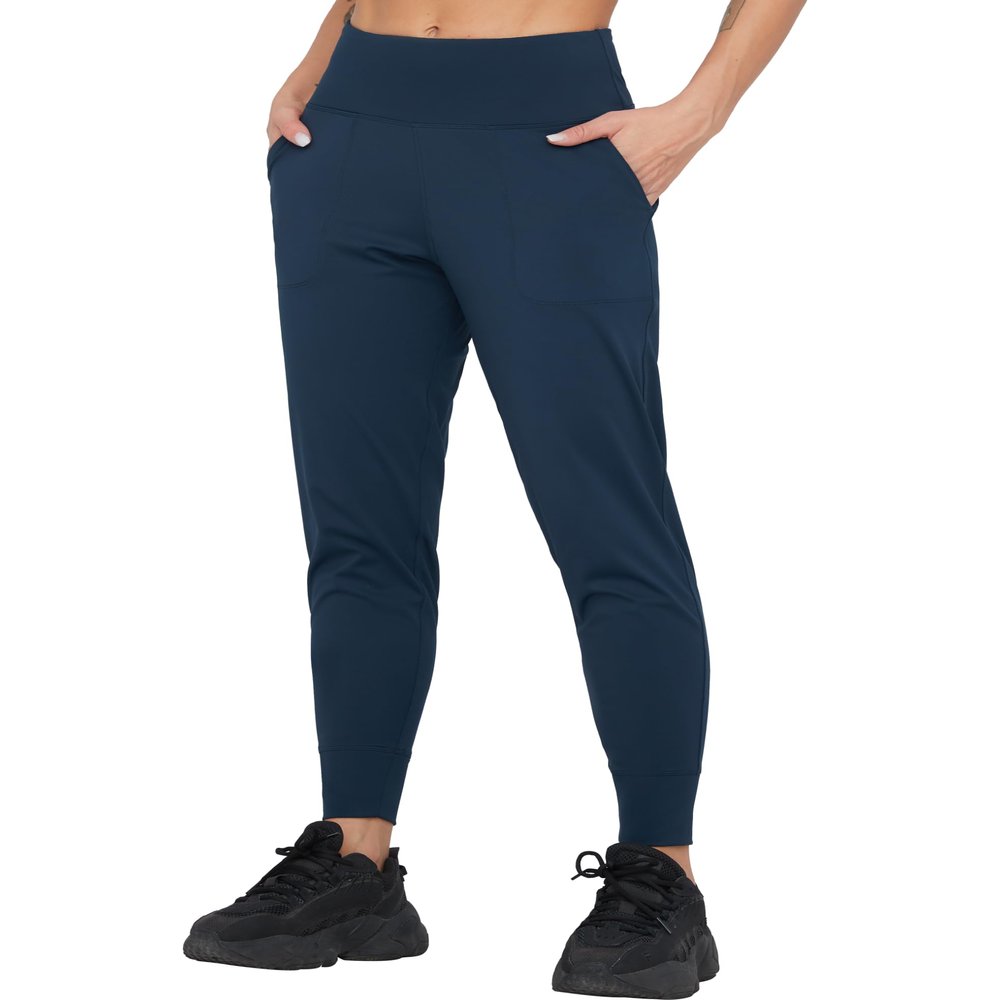 Dragon Fit Joggers for Women with Pockets,High Waist Workout Yoga Tapered Sweatpants Women's Lounge Pants (Small, Joggers78-blue)