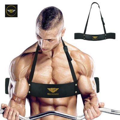 Be Smart Arm Blaster for Biceps & Triceps Dumbbells & Barbells Curls Muscle Builder Bicep Isolator for Big Arms Bodybuilding & Weight Lifting Support for Strength & Muscle Gains (Black)