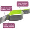 AIPRODA Sports Stretching Strap with12 Loops for Physical Therapy, Yoga, Exercise and Flexibility - Non Elastic Fitness Stretch Band + Exercise Instructions & Carry Bag (Light Green&Grey) view 4