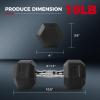 RitFit 5-780LBS Rubber Coated Hex Dumbbell Weight Set with Rack and Adjustable Weight Bench for Home Gym, Strength Training, Workouts view 2