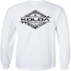 Koloa Surf Mens Diamond Thruster Logo Long Sleeve T-Shirt-Tall-3XLT-White/b view 2
