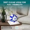 Better Display Cases Acrylic Display Case for Collectibles, Full Size Soccer Ball Display Case,White Risers & White Base, Handcrafted Showcase Box.DIM;9.75" L x 9.75" W x 9.75" H. (B02) view 2