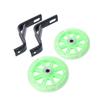 2pcs Bicycle Training Wheels Stronger Bicycle Professional Stabilizers Mounted Kit for Single Speed Bicycle for Bike Bicycle (Green) view 1
