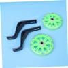 2pcs Bicycle Training Wheels Stronger Bicycle Professional Stabilizers Mounted Kit for Single Speed Bicycle for Bike Bicycle (Green) view 4