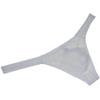 Jaxu Men's See-through Mesh T-back Breathable Bikini Underwear Sexy Pouch Thong White L view 2