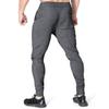 BROKIG Mens Thigh Mesh Gym Jogger Pants, Men's Casual Slim Fit Workout Bodybuilding Sweatpants with Zipper Pocket (Dark Gray, Large) view 4
