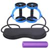 Ab Roller Wheel AGYH Multifunctional, Suitable for Home Gym Exercise, Professional Fitness Exercise Equipment with Yoga Mat to Prevent Injury (Color : Blue) view 1