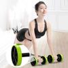 Ab Roller Wheel AGYH Multifunctional, Suitable for Home Gym Exercise, Professional Fitness Exercise Equipment with Yoga Mat to Prevent Injury (Color : Blue) view 4