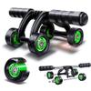 Ab Roller Wheel AGYH 4-Wheel Silent Bearing, Home Professional Fitness Equipment, Thick Steel Pipe Can Withstand 150kg Weight view 1
