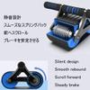 Ab Roller Wheel AGYH, Widened Two-Wheel Automatic Rebound, Soft and Comfortable Handles, Home Quiet Design Fitness Abdominal Wheel (Color : Blue) view 4