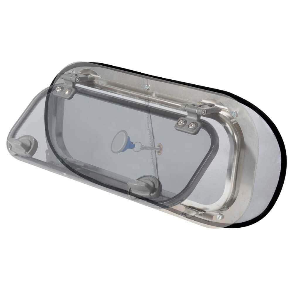 Waterline Design | Blackout shade for small Portlights | Blind with Ventilation for best sleep onboard | Combines 100% blackout, vent and bug screen | Easy to set up (1330) Hatch is not included