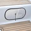 Waterline Design | Blackout shade for small Portlights | Blind with Ventilation for best sleep onboard | Combines 100% blackout, vent and bug screen | Easy to set up (1330) Hatch is not included view 3